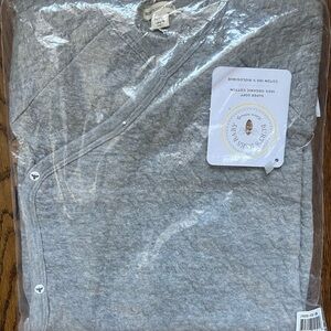 Burt's Bees Baby Gray One Piece Bodysuit